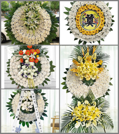 安徽阜阳市临泉县范兴集乡半截楼村花圈速递